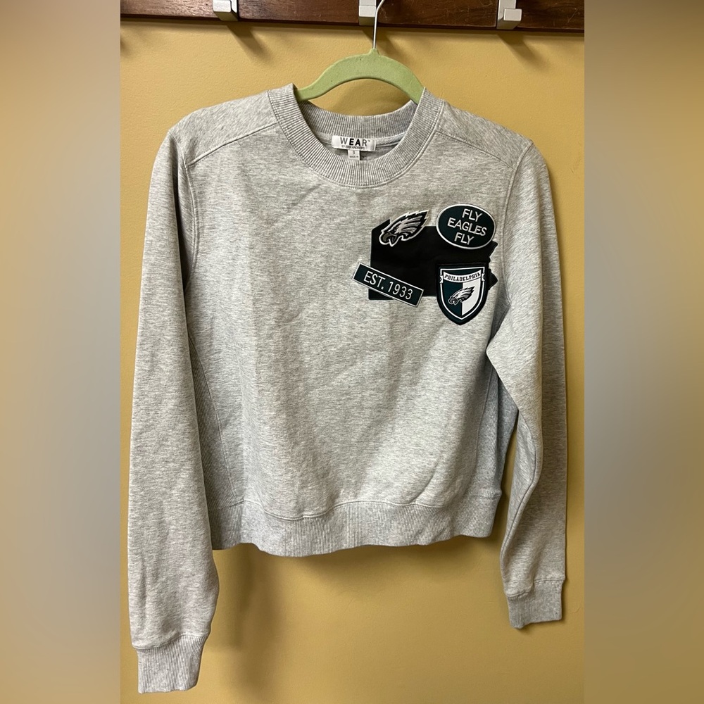 WEAR By Erin Andrews Gray Women’s Philadelphia Eagles Sweatshirt Football